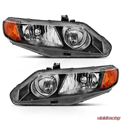 Anzo USA Crystal Headlight Set Honda Civic 2006-2011 - 121547