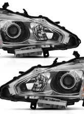 Anzo USA Projector Headlight Set Nissan Altima 2013-2015                                     - 121550 - Image 2