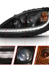 Anzo USA Projector Headlight Set w/Halo Chevrolet                                     - 121553 - Image 3