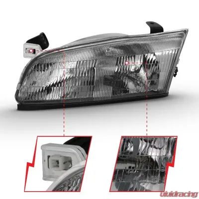 Anzo USA Crystal Headlight Set Toyota Camry 1997-1999 - 121555