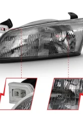 Anzo USA Crystal Headlight Set Toyota Camry 1997-1999                                     - 121555 - Image 3