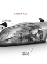 Anzo USA Crystal Headlight Set Toyota Camry 1997-1999                                     - 121555 - Image 4