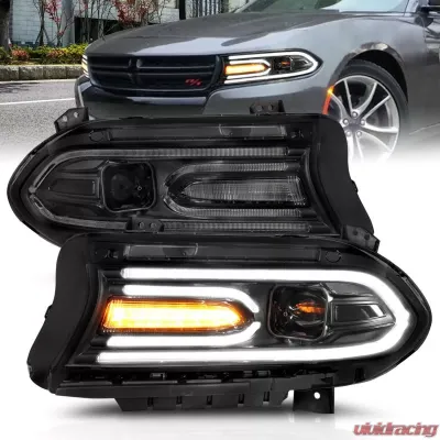 Anzo USA Projector Headlight Set Dodge Charger 2015-2018 - 121559