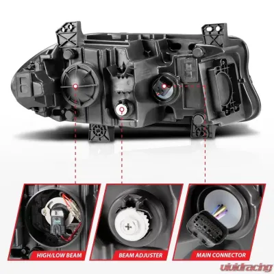 Anzo USA Projector Headlight Set Dodge Charger 2015-2018 - 121559