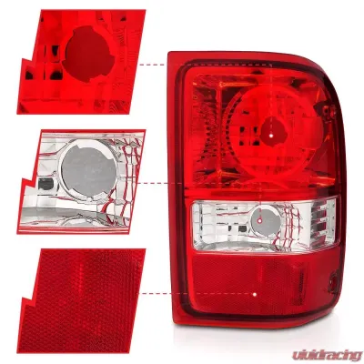 Anzo USA Tail Light Assembly Ford Ranger 2001-2011 - 211182