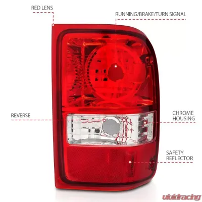 Anzo USA Tail Light Assembly Ford Ranger 2001-2011 - 211182