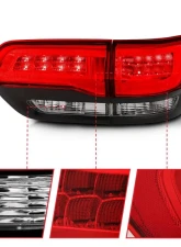 Anzo USA Tail Light Assembly Jeep Grand Cherokee 2014-2017                                     - 311268 - Image 3
