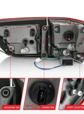 Anzo USA Tail Light Assembly Jeep Grand Cherokee 2014-2017                                     - 311268 - Image 5