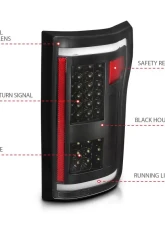 Anzo USA Tail Light Assembly Ford F-150 2015-2017                                     - 311285 - Image 4