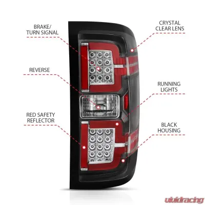Anzo USA Tail Light Assembly Chevrolet Silverado 1500 2014-2018 - 311289