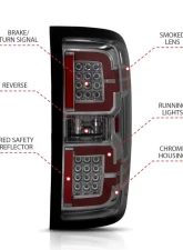 Anzo USA Tail Light Assembly Chevrolet Silverado 1500 2014-2018                                     - 311290 - Image 4