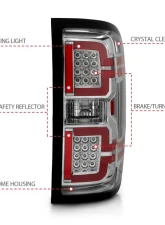 Anzo USA Tail Light Assembly Chevrolet Silverado 1500 2014-2018                                     - 311291 - Image 4