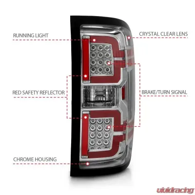 Anzo USA Tail Light Assembly Chevrolet Silverado 1500 2014-2018 - 311291