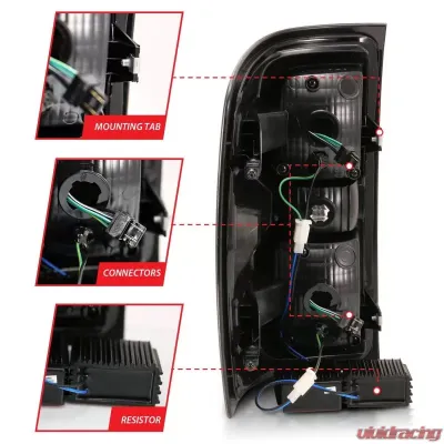 Anzo USA Tail Light Assembly Chevrolet Silverado 1500 2014-2018 - 311291