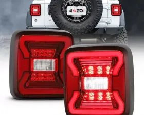 Anzo USA Tail Light Assembly Jeep Wrangler 2018-2019