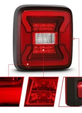 Anzo USA Tail Light Assembly Jeep Wrangler 2018-2019                                     - 311295 - Image 4