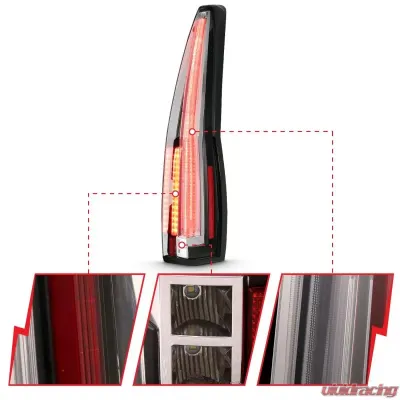 Anzo USA Tail Light Assembly Cadillac Escalade 2007-2014 - 311296