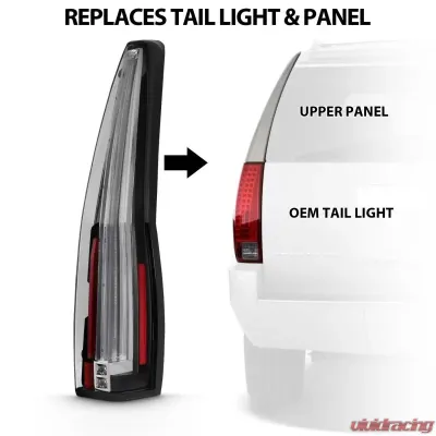 Anzo USA Tail Light Assembly Cadillac Escalade 2007-2014 - 311296
