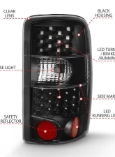 Anzo USA Tail Light Assembly Chevrolet 2000-2006                                     - 311298 - Image 4