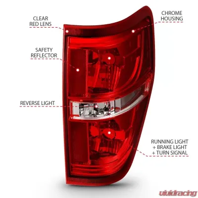Anzo USA Tail Light Assembly Ford - 311299