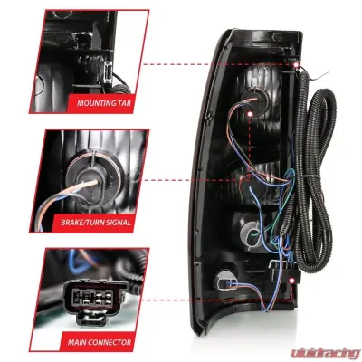 Anzo USA Tail Light Assembly Chevrolet - 311302
