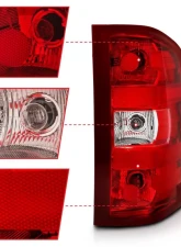 Anzo USA Tail Light Assembly Chevrolet Silverado 1500 2007-2013                                     - 311303 - Image 2