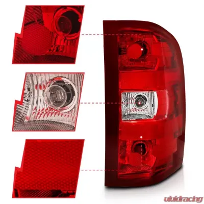 Anzo USA Tail Light Assembly Chevrolet Silverado 1500 2007-2013 - 311303