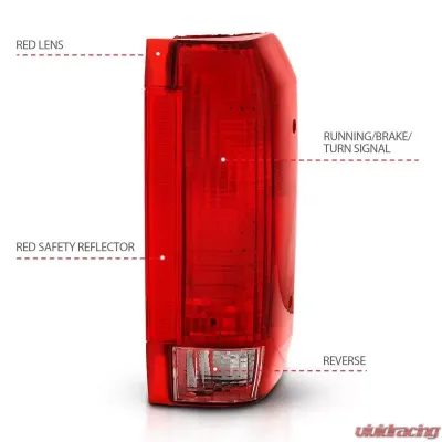 Anzo USA Tail Light Assembly Ford - 311306