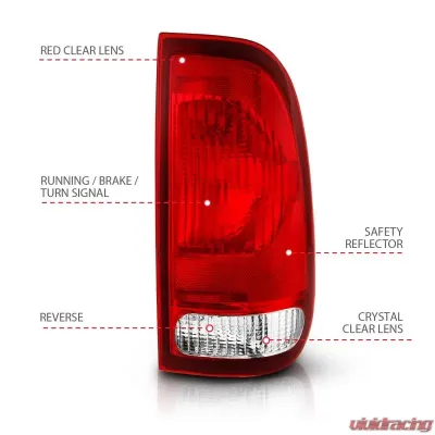 Anzo USA Tail Light Assembly Ford 1999-2007 - 311307