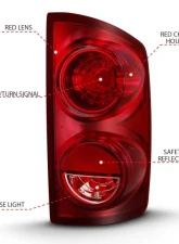 Anzo USA Tail Light Assembly Dodge                                     - 311309 - Image 4