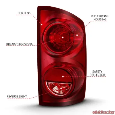 Anzo USA Tail Light Assembly Dodge - 311309