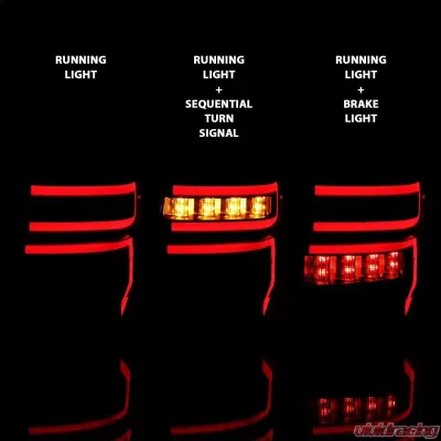 Anzo USA Tail Light Assembly Toyota 4Runner 2014-2020 - 311312