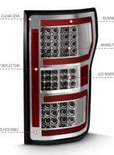 Anzo USA Tail Light Assembly Ford                                     - 311316 - Image 4