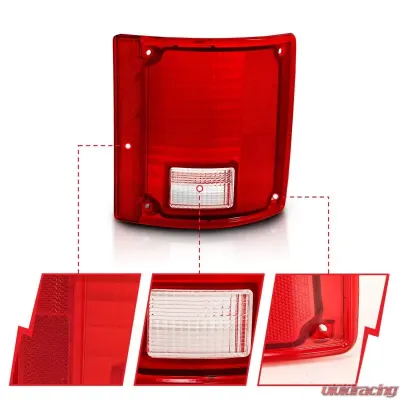 Anzo USA Tail Light Assembly Chevrolet Blazer 1987-1991 - 311317