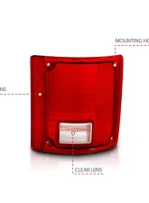 Anzo USA Tail Light Assembly Chevrolet Blazer 1987-1991                                     - 311317 - Image 4