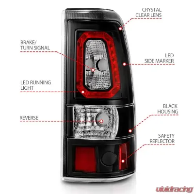 Anzo USA Tail Light Assembly Chevrolet - 311327