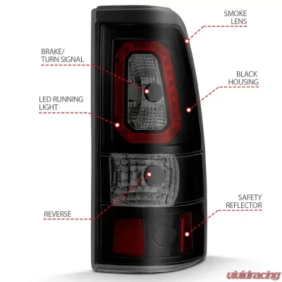 Anzo USA Tail Light Assembly Chevrolet - 311328