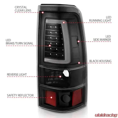 Anzo USA Tail Light Assembly Chevrolet - 311333