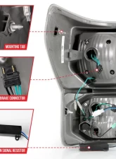 Anzo USA Tail Light Assembly Toyota Tundra 2007-2013                                     - 311336 - Image 5