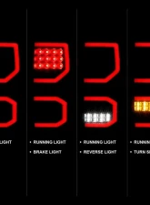 Anzo USA Tail Light Assembly Toyota Tundra 2007-2013                                     - 311337 - Image 2