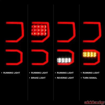 Anzo USA Tail Light Assembly Toyota Tundra 2007-2013 - 311337