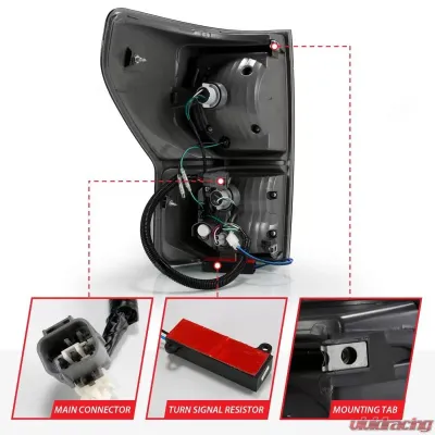 Anzo USA Tail Light Assembly Toyota Tundra 2007-2013 - 311337