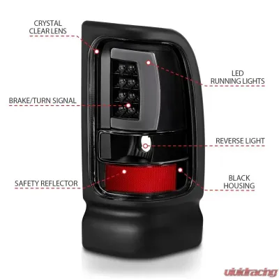Anzo USA Tail Light Assembly Dodge - 311339