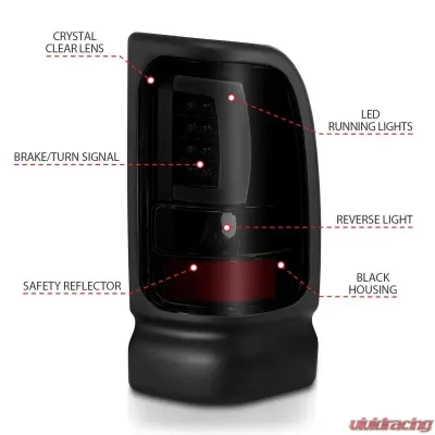 Anzo USA Tail Light Assembly Dodge - 311340