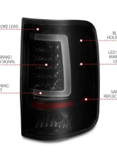 Anzo USA Tail Light Assembly Ford F-150 2004-2006                                     - 311343 - Image 4