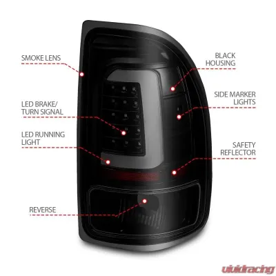 Anzo USA Tail Light Assembly Dodge Dakota 1997-2004 - 311348