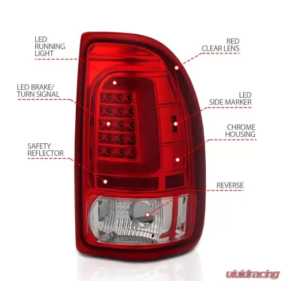 Anzo USA Tail Light Assembly Dodge Dakota 1997-2004 - 311349