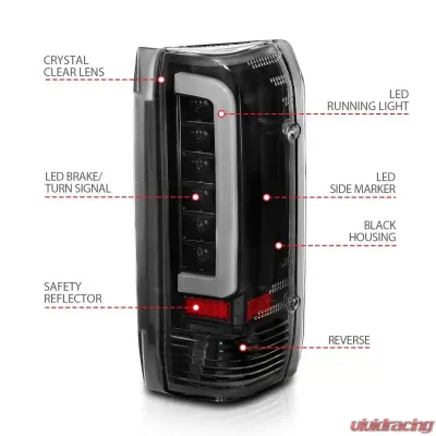 Anzo USA Tail Light Assembly Ford - 311350