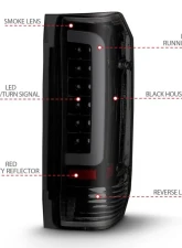 Anzo USA Tail Light Assembly Ford                                     - 311351 - Image 4