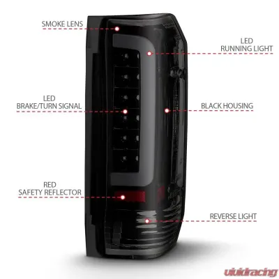 Anzo USA Tail Light Assembly Ford - 311351